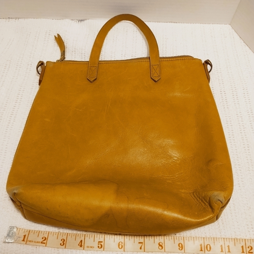 Madewell The Zip Top Transport In Nubuck Leather